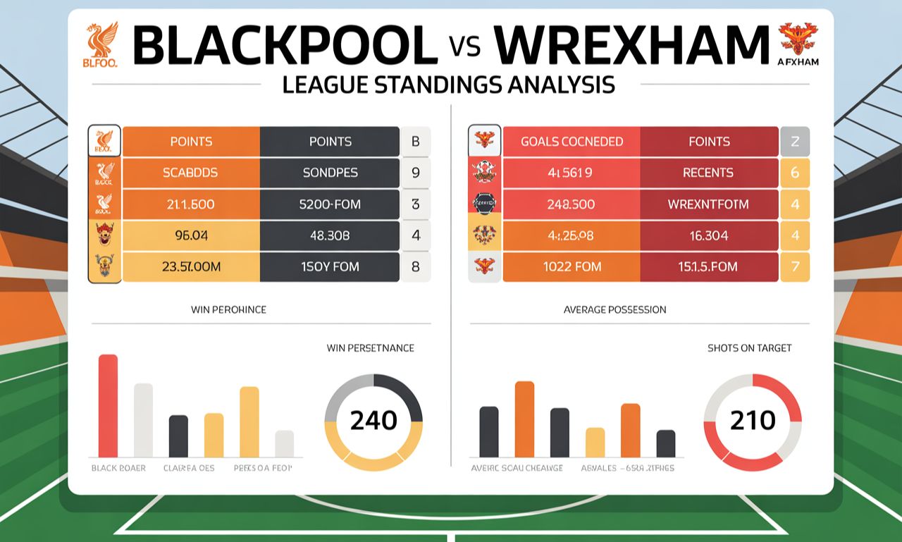 blackpool f.c. vs wrexham a.f.c. standings